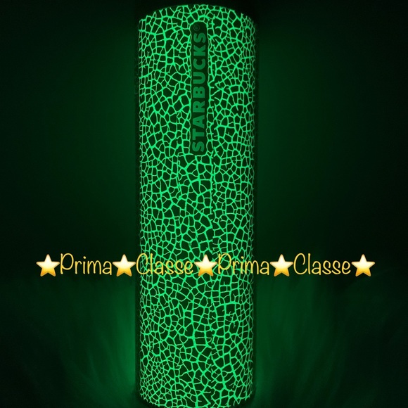 Starbucks Glow in The Dark Cup GITD Crackled Hot Tumbler 16oz Halloween NWT 2022 - Picture 1 of 15
